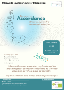 Flyer Accordance le 7 octobre 2026 à Bourg-en-Bresse dans le cadre des Semaines d'Information sur la Santé Mentale 2026 dans l'Ain