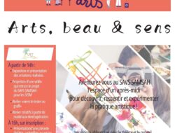 affiche "ART BEAU ET SENS" journée au samsah orsac à Bourg-en-bresse sism Ain 2026
