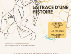 Conférence dansée La trace d'une histoire flyer - Semaines d'information sur la santé mentale SISM 2026 dans l'Ain